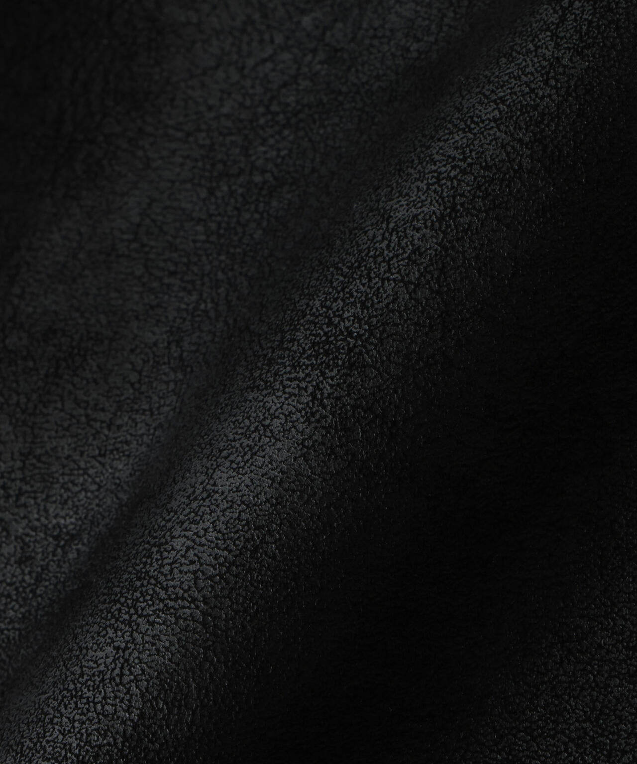 クラックフェイクムートンフードブルゾン