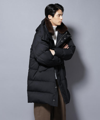 「西川ダウン(R)」フェイクファーカラーサージロングダウン