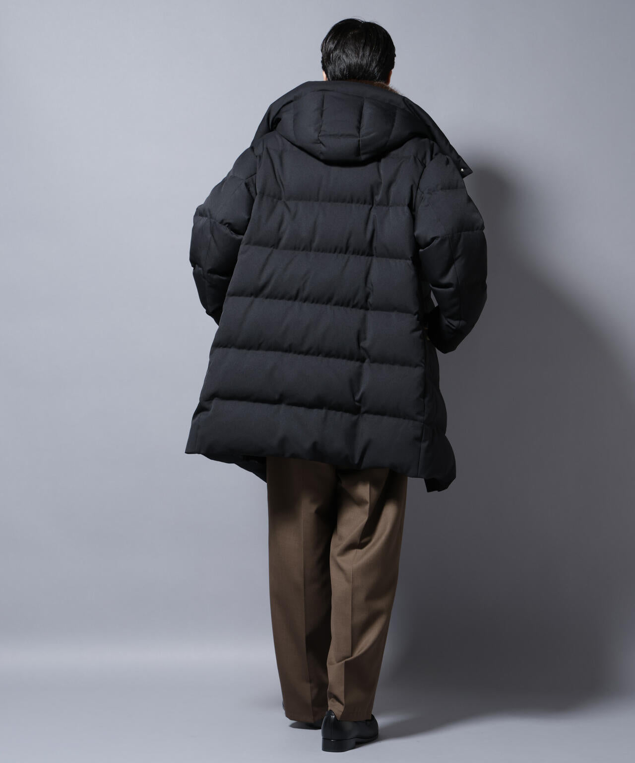 「西川ダウン(R)」フェイクファーカラーサージロングダウン