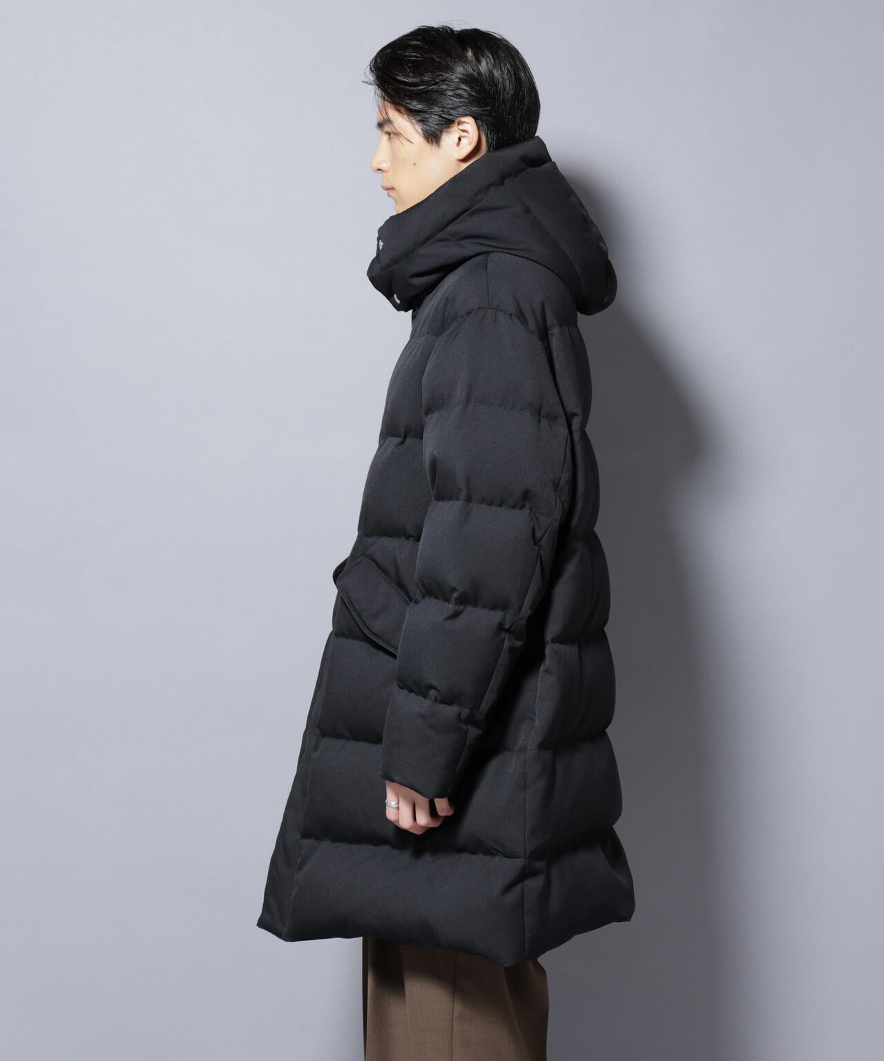 「西川ダウン(R)」フェイクファーカラーサージロングダウン