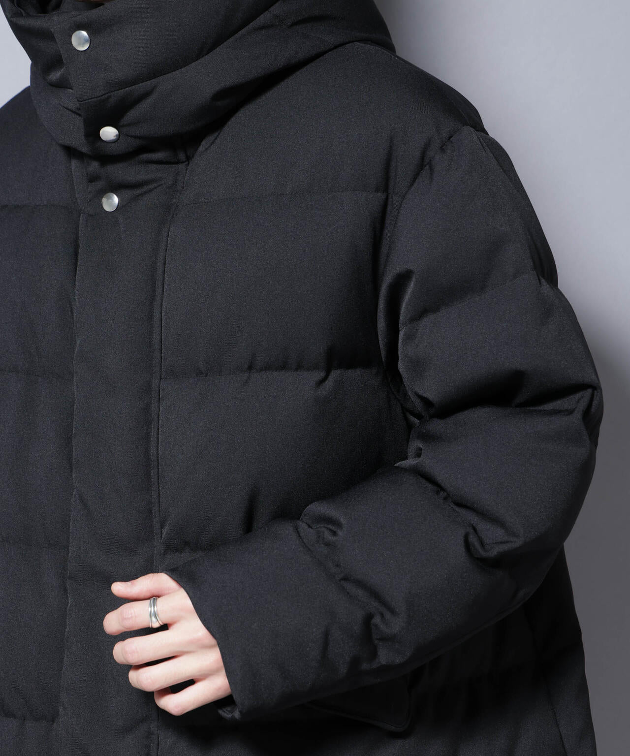 「西川ダウン(R)」フェイクファーカラーサージロングダウン