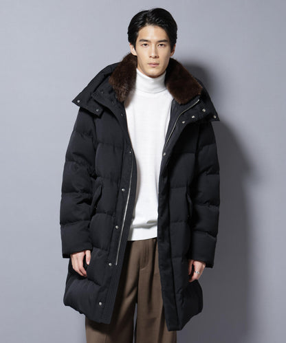 「西川ダウン(R)」フェイクファーカラーサージロングダウン