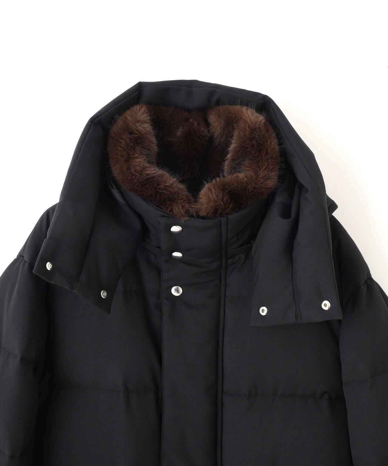 「西川ダウン(R)」フェイクファーカラーサージロングダウン