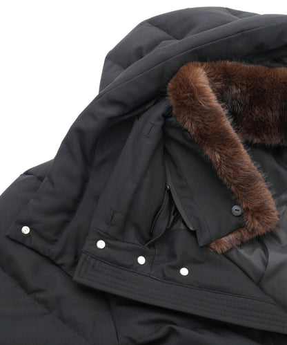 「西川ダウン(R)」フェイクファーカラーサージロングダウン