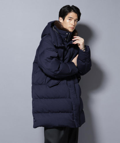 「西川ダウン(R)」フェイクファーカラーサージロングダウン