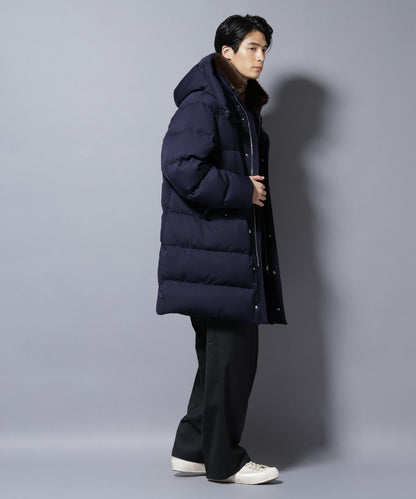 「西川ダウン(R)」フェイクファーカラーサージロングダウン