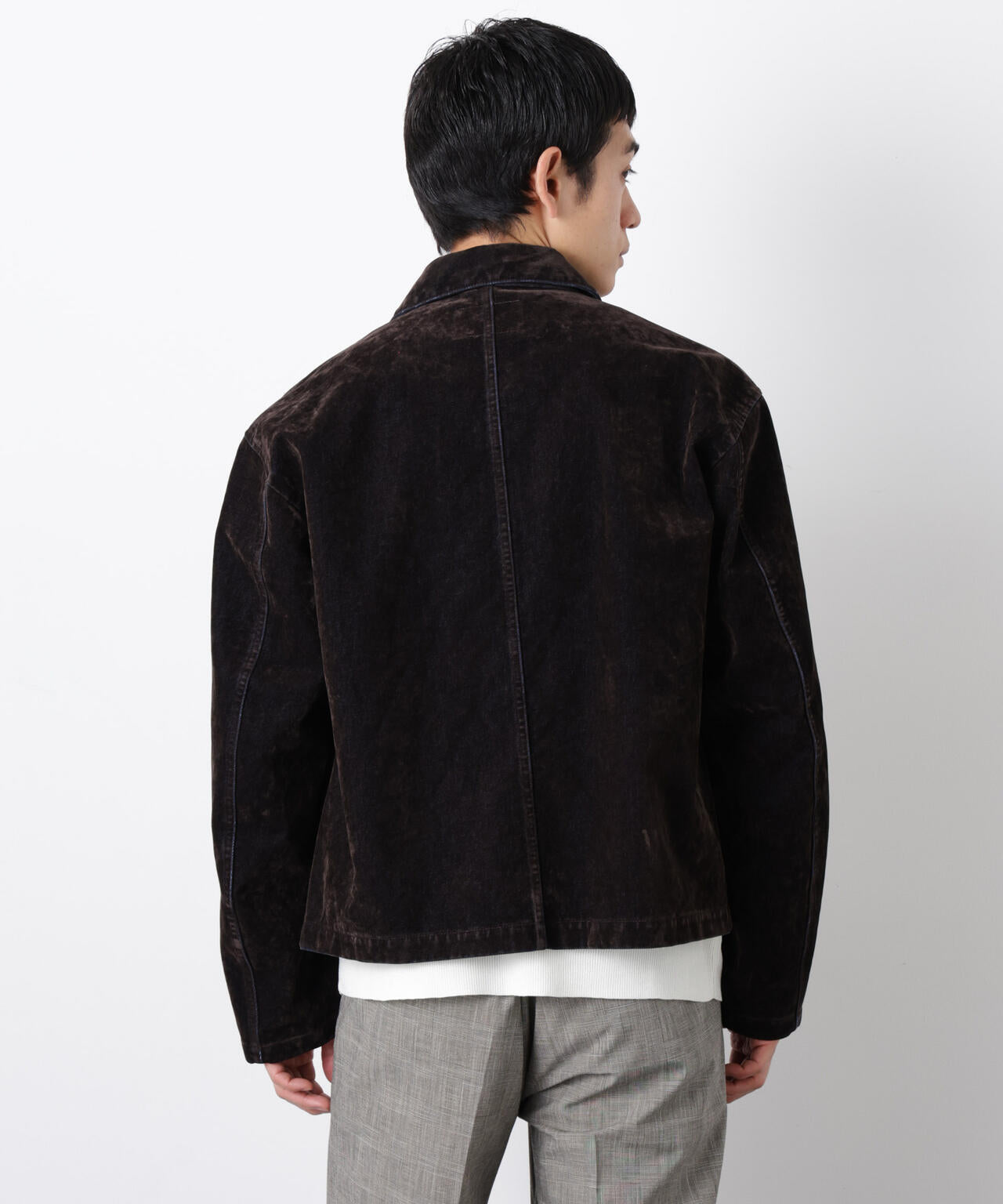 フロッキーデニム スポーツジャケット