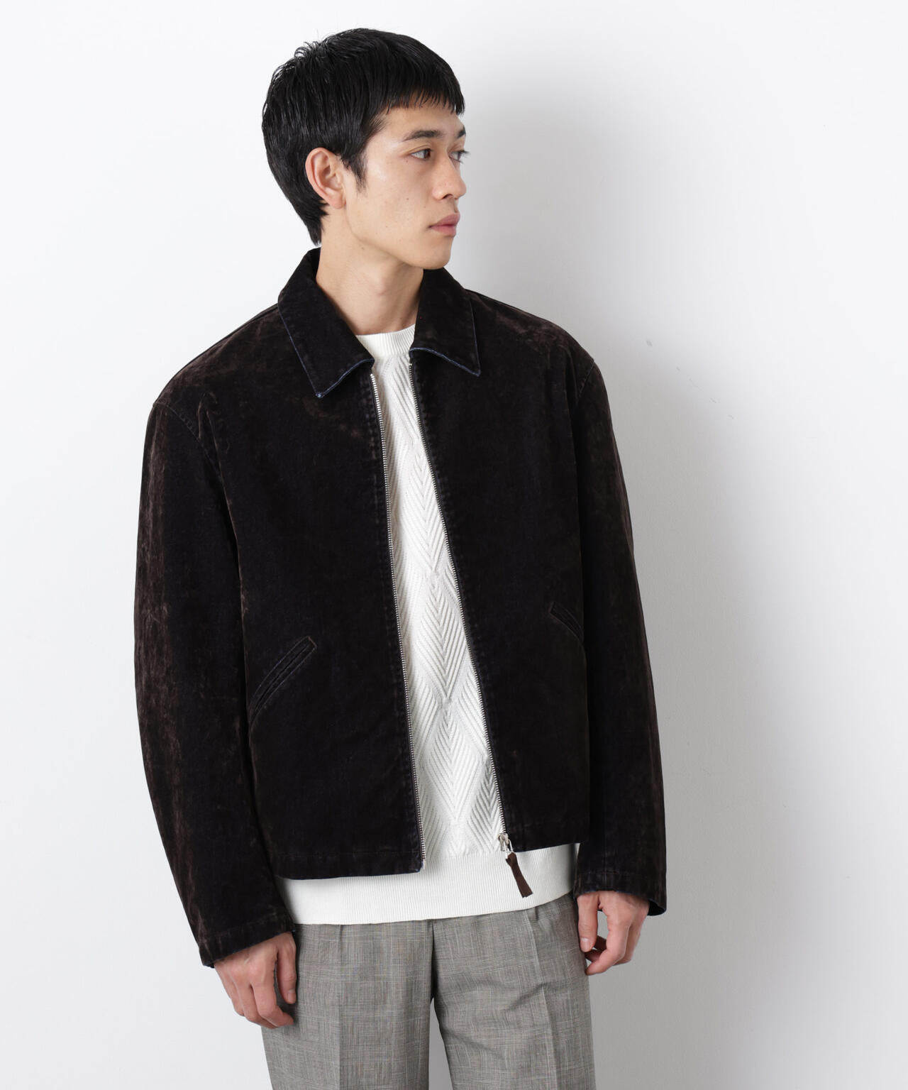 フロッキーデニム スポーツジャケット