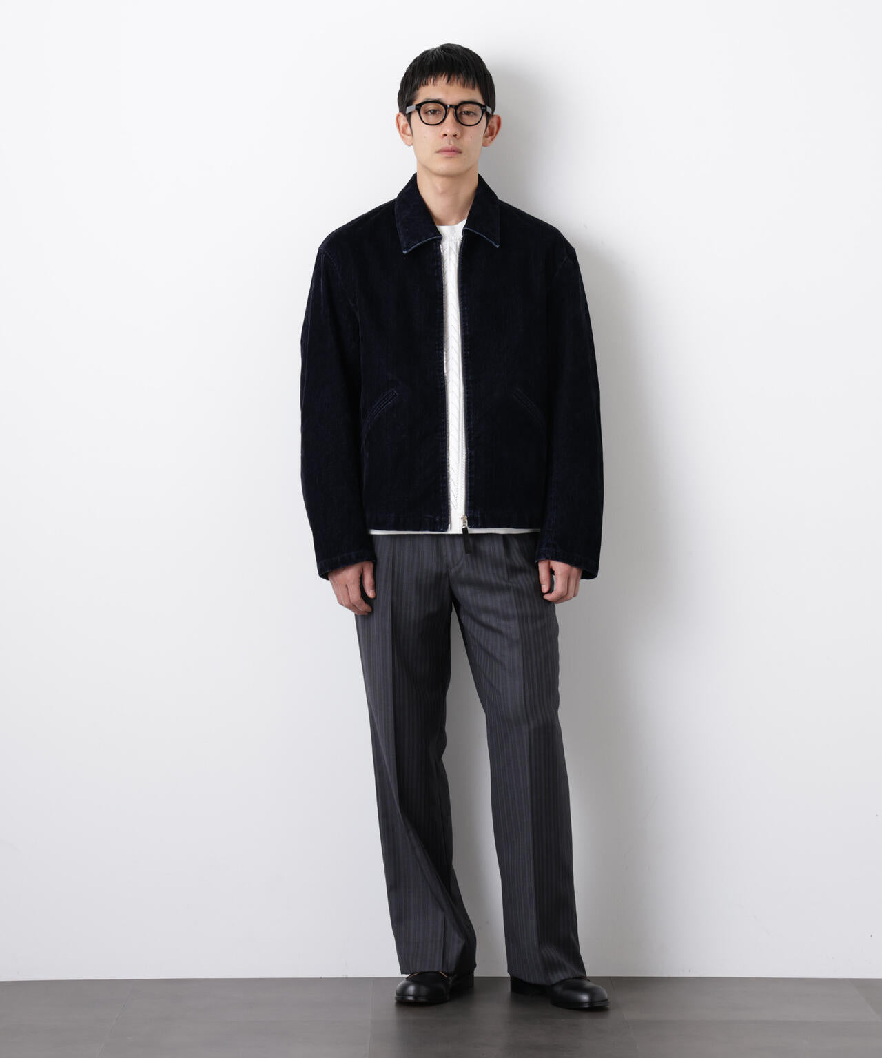 フロッキーデニム スポーツジャケット