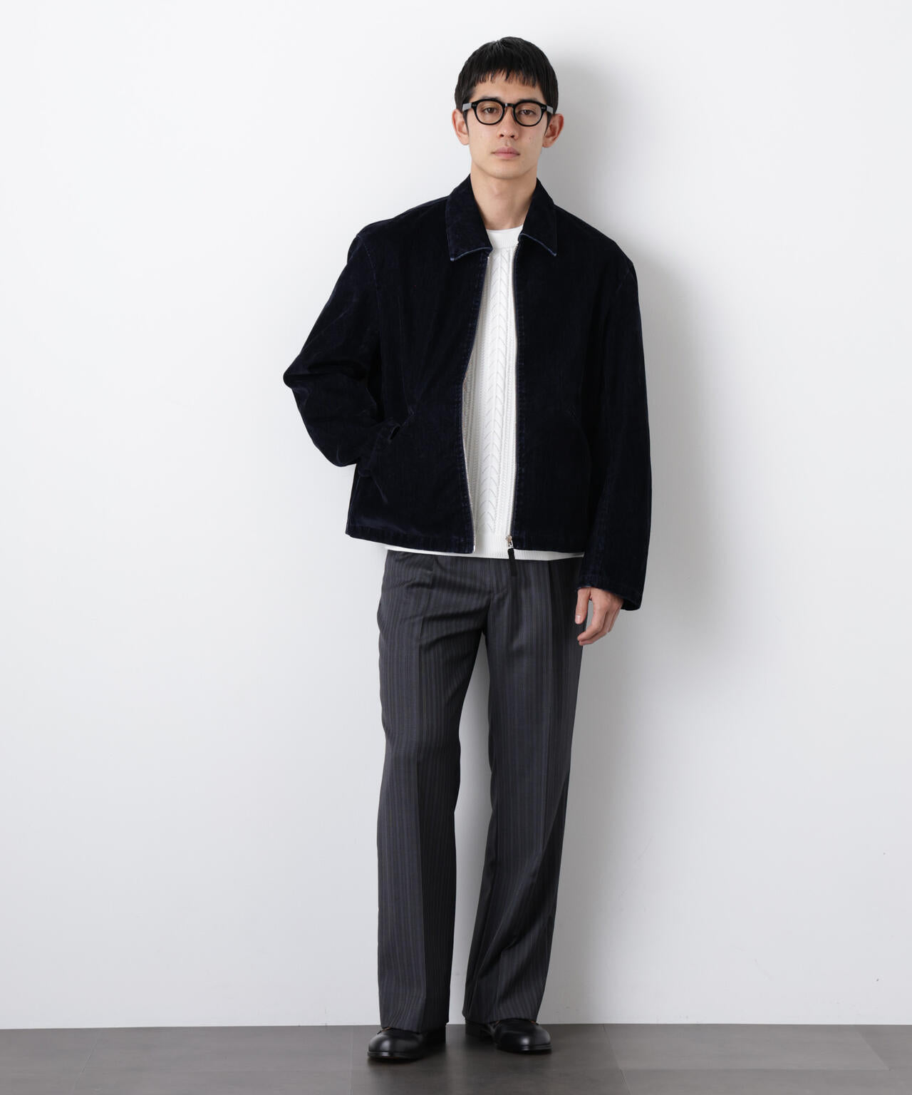 フロッキーデニム スポーツジャケット