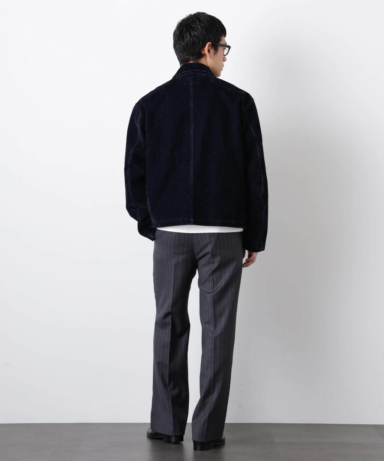 フロッキーデニム スポーツジャケット