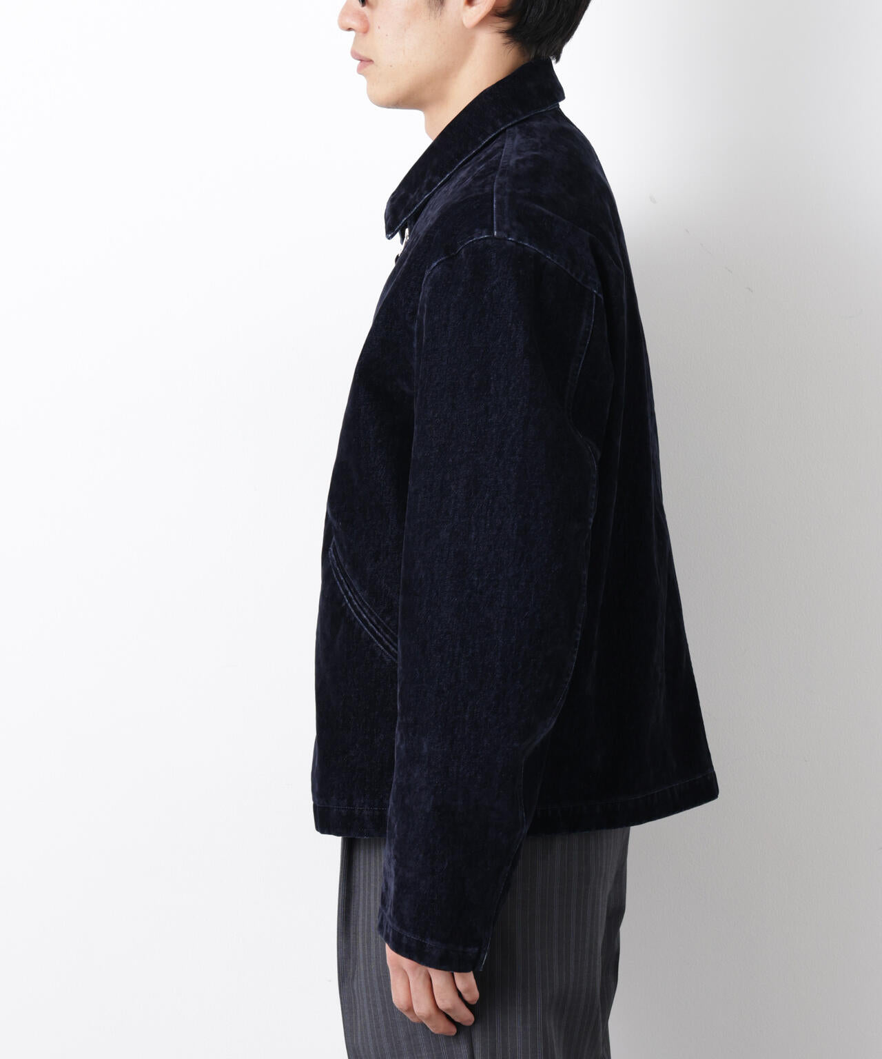 フロッキーデニム スポーツジャケット