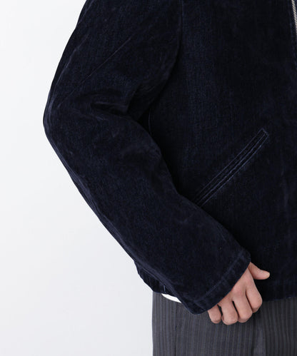 フロッキーデニム スポーツジャケット