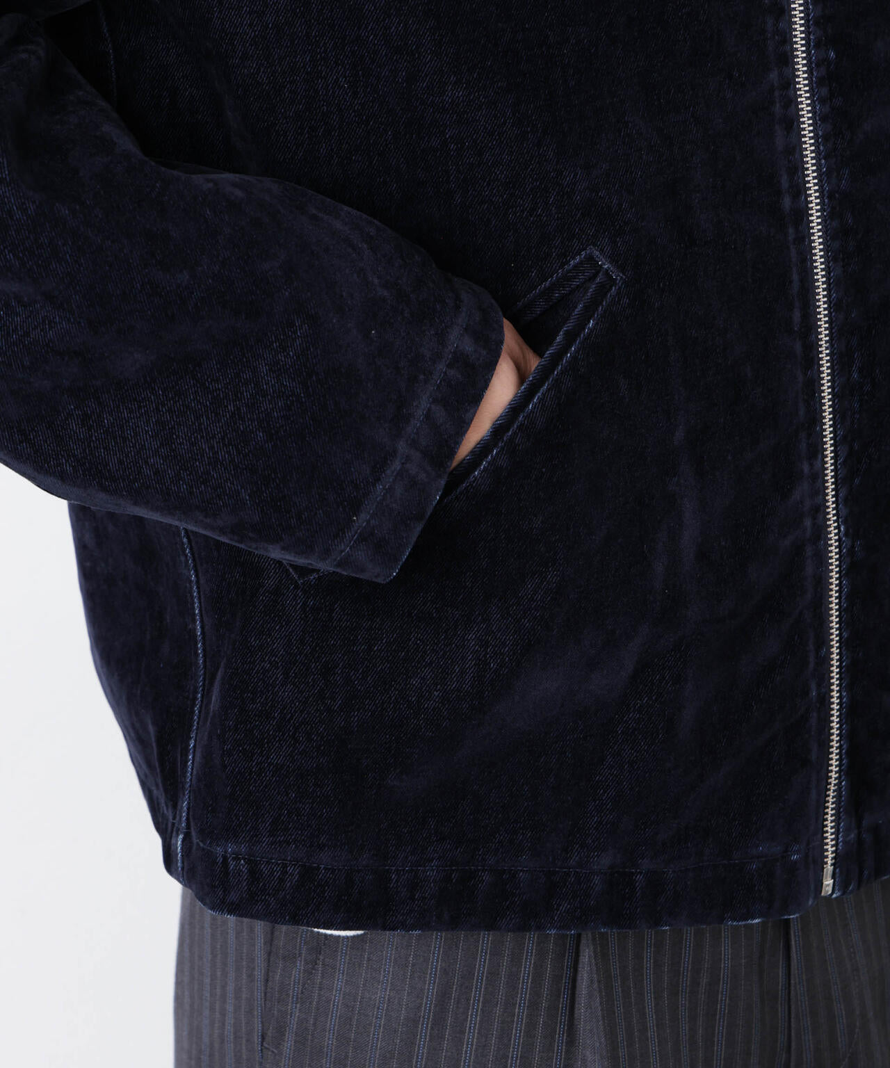 フロッキーデニム スポーツジャケット