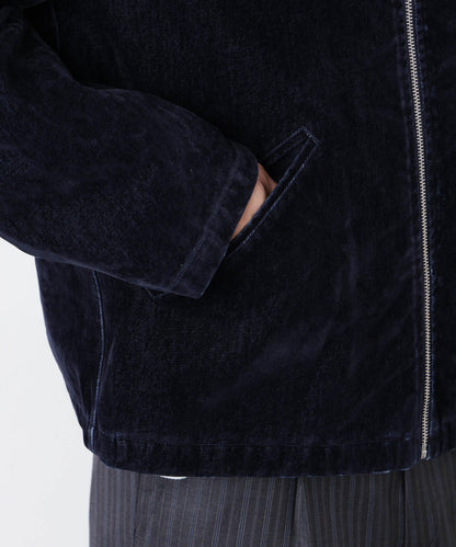 フロッキーデニム スポーツジャケット