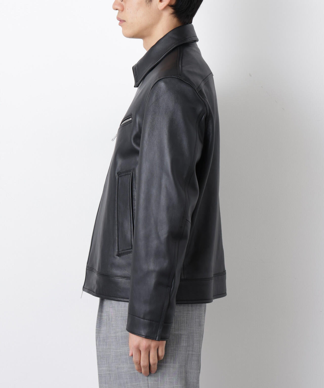 ラムナッパレザーライダースジャケット