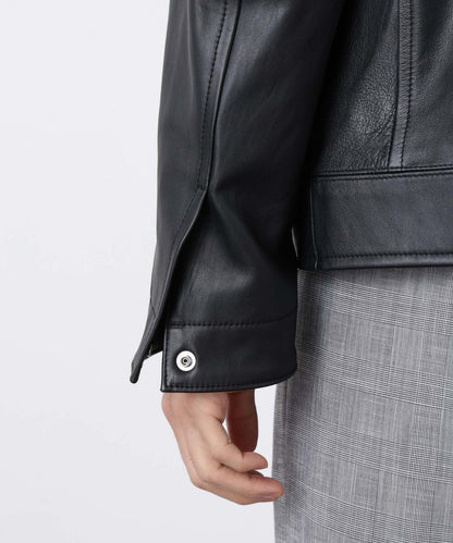 ラムナッパレザーライダースジャケット