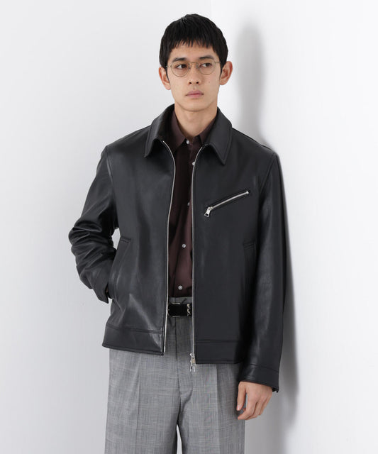ラムナッパレザーライダースジャケット