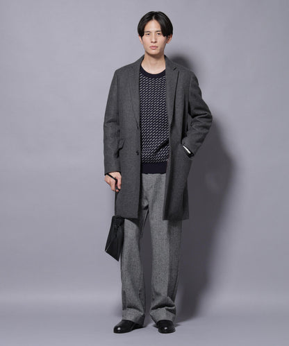 ウール/Nメルトンチェスターコート