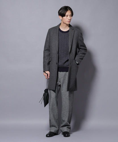 ウール/Nメルトンチェスターコート