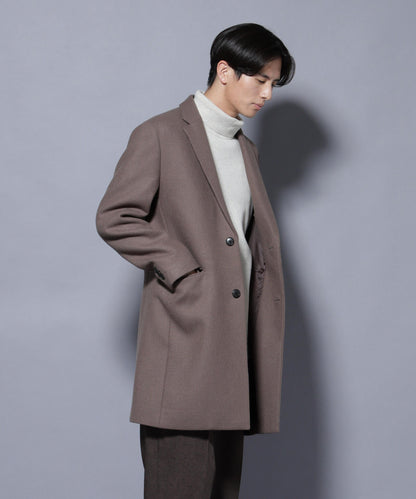 ウール/Nメルトンチェスターコート