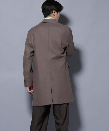 ウール/Nメルトンチェスターコート