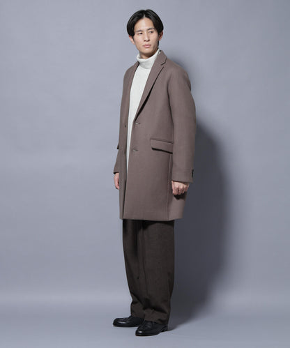 ウール/Nメルトンチェスターコート