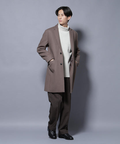 ウール/Nメルトンチェスターコート