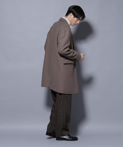 ウール/Nメルトンチェスターコート