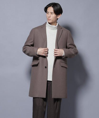 ウール/Nメルトンチェスターコート