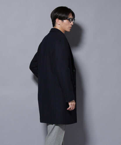 ウール/Nメルトンチェスターコート