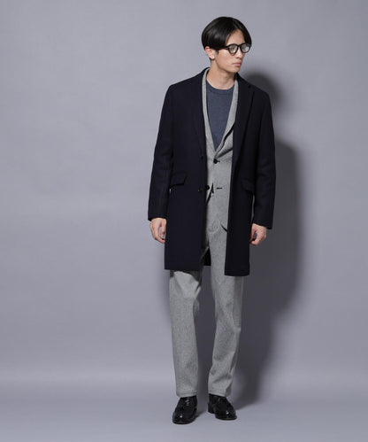 ウール/Nメルトンチェスターコート