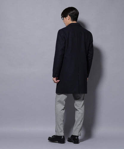 ウール/Nメルトンチェスターコート