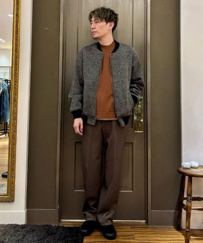 ニットフリースZIPブルゾン(セットアップ可)