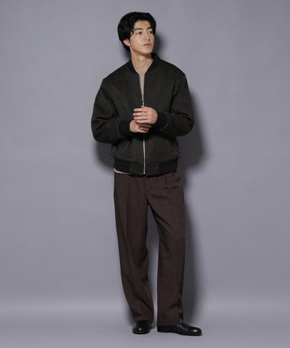 ニットフリースZIPブルゾン(セットアップ可)