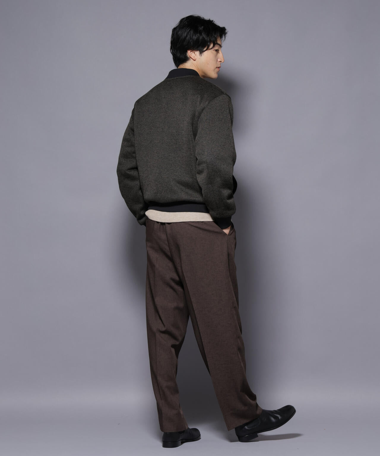 ニットフリースZIPブルゾン(セットアップ可)