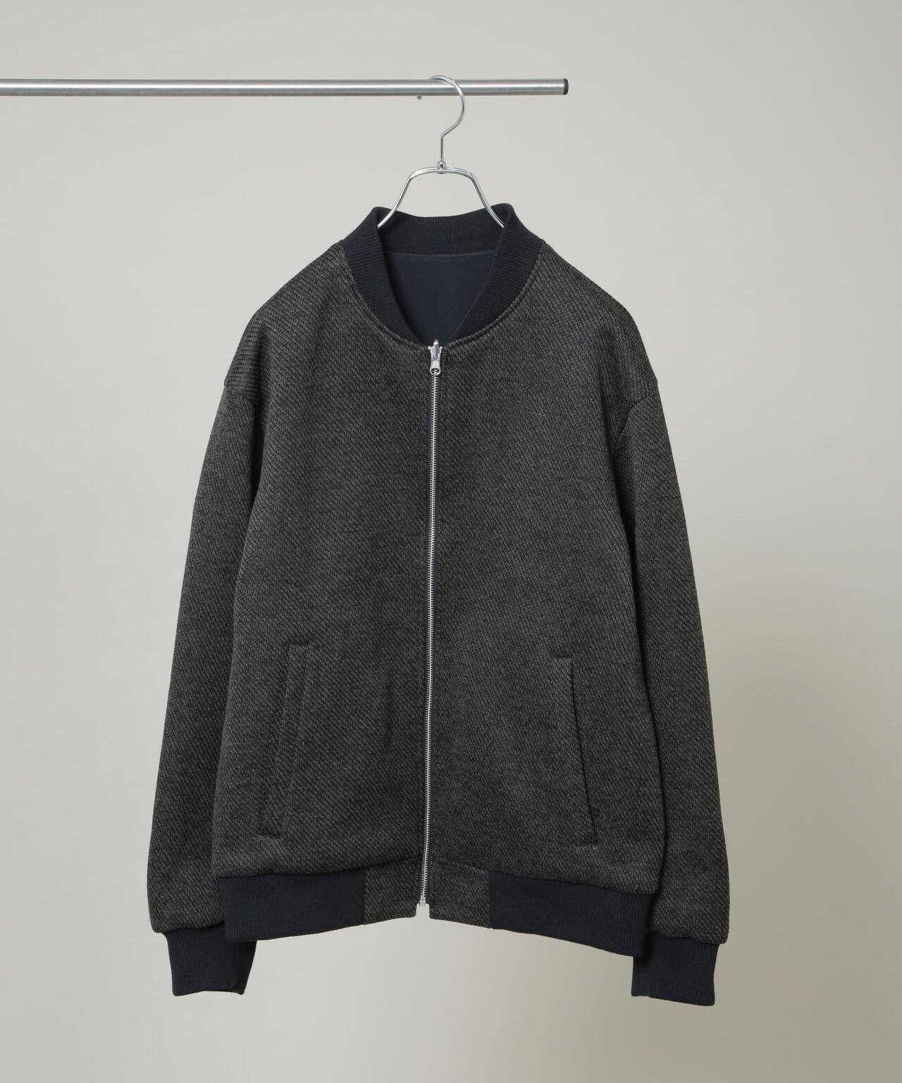 ニットフリースZIPブルゾン(セットアップ可)